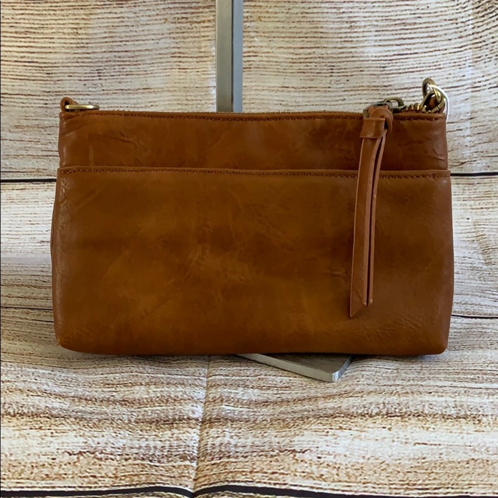 Tan Crossbody/Wristlet Bag